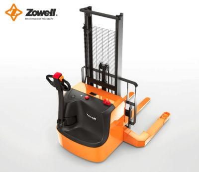 New Zowell Hot Sale Electric Walkie Straddle Stacker 1.5t