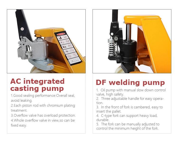 High Quality New Manual Ltmg for Sale 2500kg Hand Pallet Truck Jack