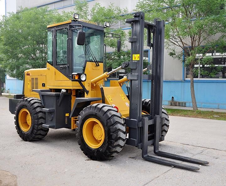 2.5 Ton Diesel All Rough Terrain Forklift with Cheapest Price