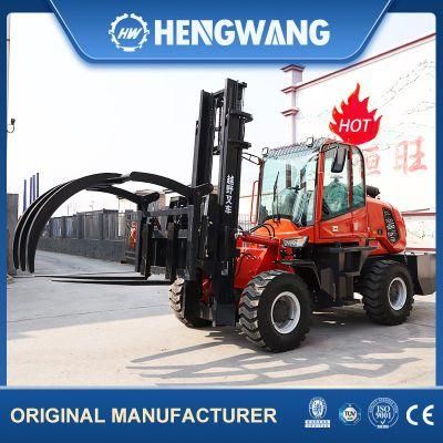 CE Tyre Solid Diesel Stainless Forklift Articulated
