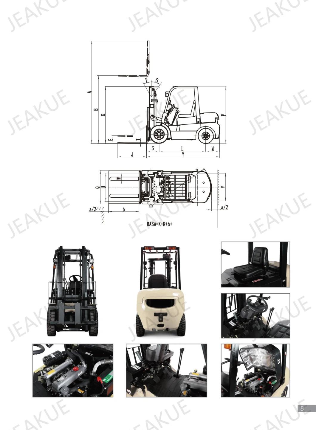 3.5ton Mast 4.5m Xinchai Engine Diesel Truck Forklift