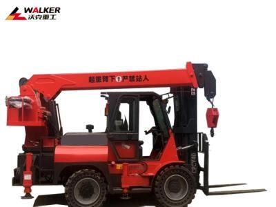 off Road Forklift 4WD 3.5t Rough Terrain Forklift with Triplex Mast Industrial Site
