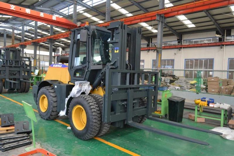 7 Ton Rough Terrain Forklift Truck (CPCY70) with ISO
