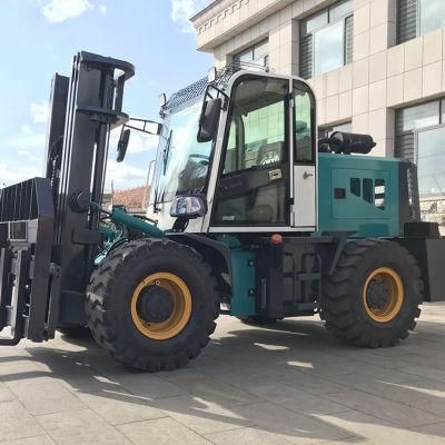 4 Ton Rough Terrain Forklift Truck Diesel Forklifts for Sale