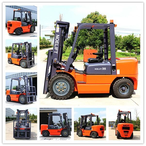 Diesel Forklift Specification with Pneumatic Tyres