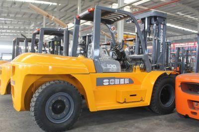 Construction Lift Truck Heavy Load 10 Tons Forklift Diesel