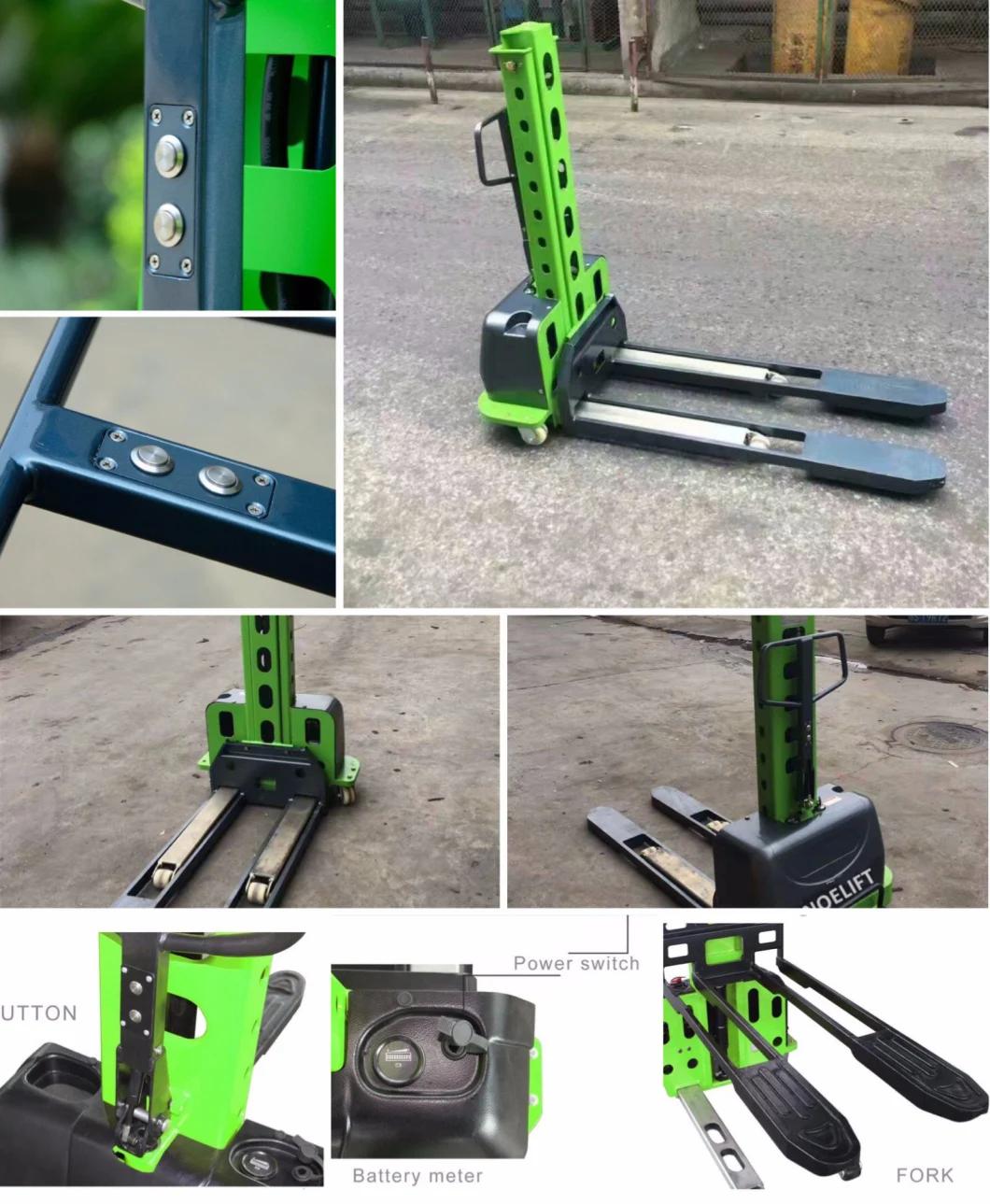 500kg 1m 1.3m Portable Self Loading Forklift Stacker for Van Cars