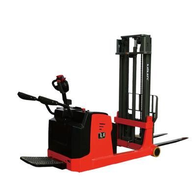 1ton Mini Battery Operated Full Electric Double Pallet Stacker