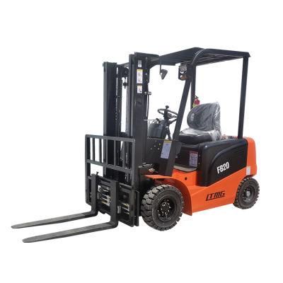 Electric Forklift Solid Tires Mini 2 Ton Forklift with Batteries for Sale