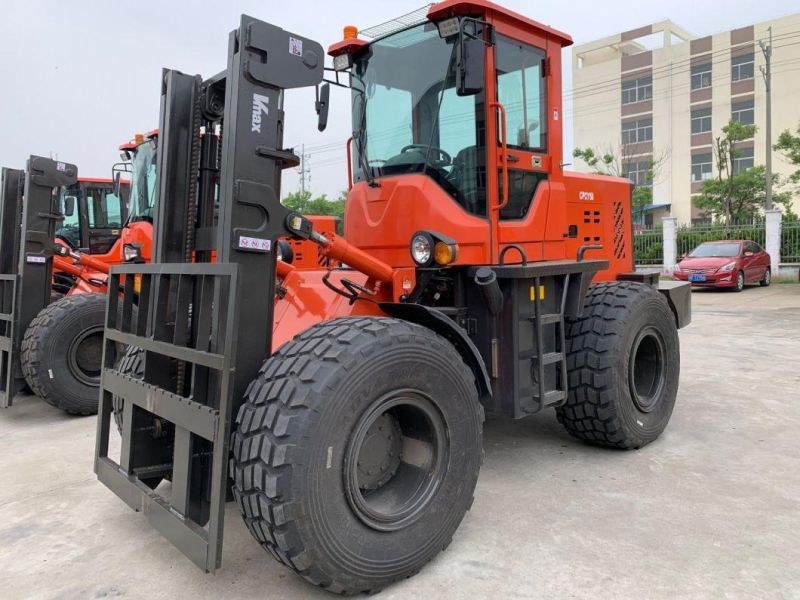 China Gp Brand 5ton Lifting Height 3m Rough Terrain Telescopic Diesel Powered Forklift Truck