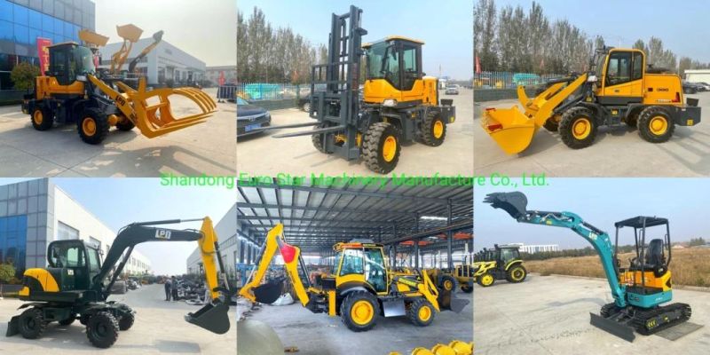 3t Forklift Truck Ez936f Wheel Small Loader Multi Functional Mini China Forklift for Manufacturer Construction Medium Bucket Machinery Compact Front Loader