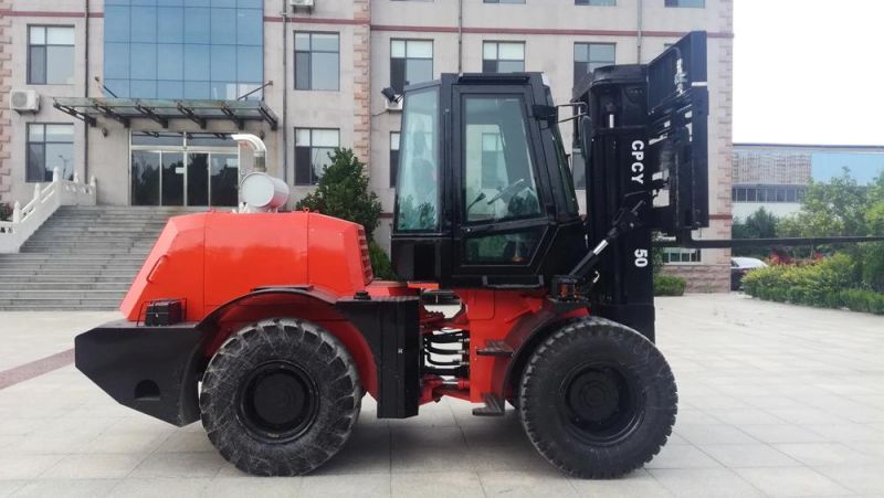 5ton 7ton 4WD All/Rough Terrain Forklift 6 Wheels
