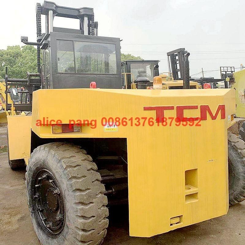 16ton Japan Tcm Fd160 Forklift with Isuzu Engine