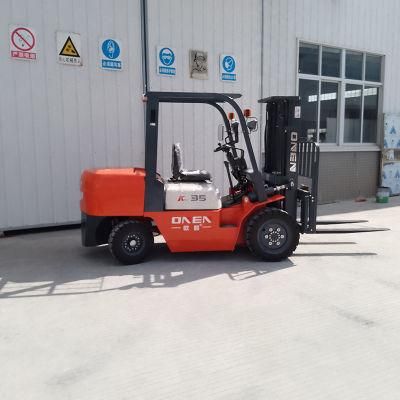 Factory Hot Sale Diesel Forklift 3/3.5ton Fork Lifting Machinery 3/3.5t Truck