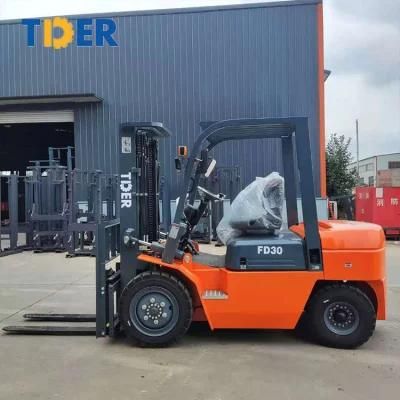 Hydraulic Tder Price Japanese Engine 3 Ton Diesel Forklift Fd30
