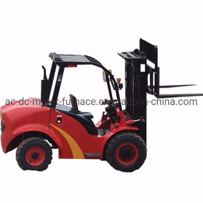 Four Wheel Drive 4/3/3.5/5tons off-Road All Terrain Forklift Truck