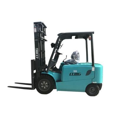 Ltmg 3 Ton Small Electric Forklift Lithium Battery 4 Wheel Electric Forklifts with Attachments