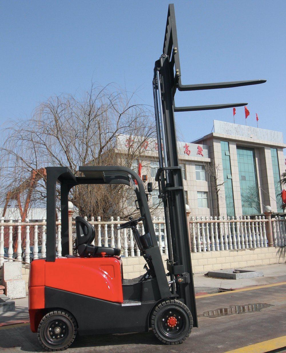 Lithium Battery 1500kgs Forklift with Triplex Mast and Side Shift
