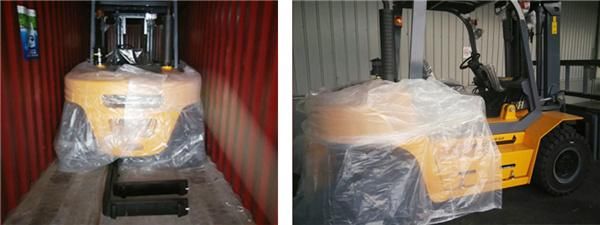 China 10ton Diesel Forklift with Triplex Mast 4.5m Price