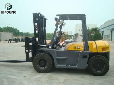 Good Performance Heavy 5 Ton Diesel Forklifts with Optional Attachment