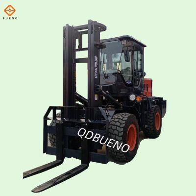 Bueno Articulated 4X4 All Terrain Forklift 10 Ton 15 Ton 20 Ton 4WD Rough Terrain Forklift with Rops Cab