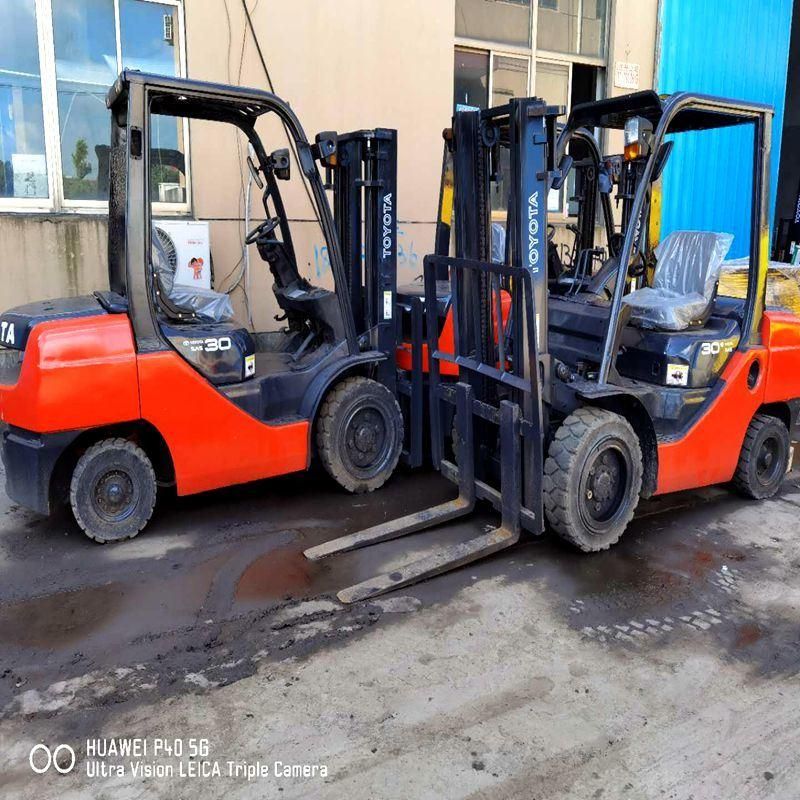 Mini 8fd30 Japan Material Handling Equipment Toyota Diesel Forklift 3ton with Sideshift