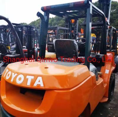 Used Toyota Fd50 Container Forklift, Second Hand Japan Forklifts with Container Mast
