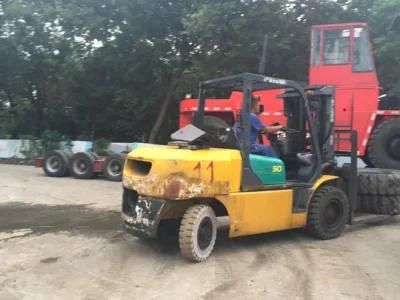 Original Japan Komatsu Used Fd50at-7 5 Ton Small Forklift for Sale