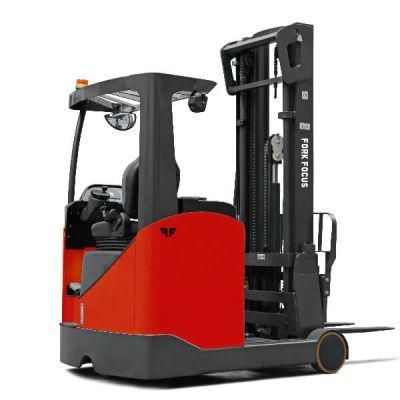 Sit on Reach Truck Forkfocus in Narrow Aisles and Smaller Space Lift Truck Service