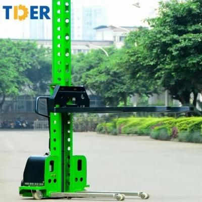 12V/45ah Not Adjustable Tder Manual Lift Stacker Portable Forklift Stes05