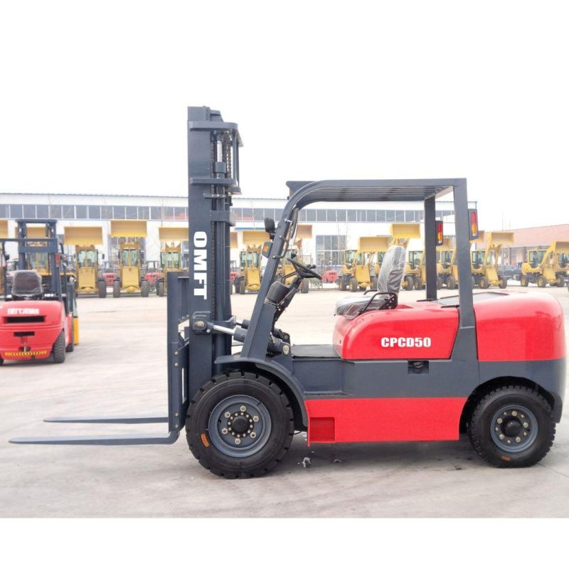 4.5ton 5ton Diesel Forklift with Chinese or Japanese Engine 3m 3.5m 4m 4.5m 5m 5.5m 6m Mast