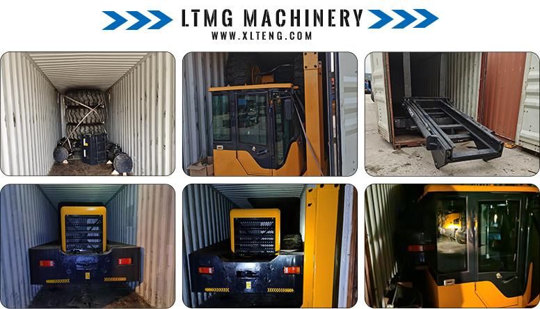 Ltmg Forklift Truck 15 Ton 20 Ton 4X4 Rough Terrain Forklift with Rops/Fops Cab