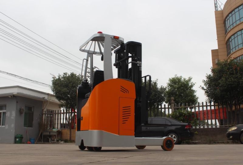 1-2ton 4 Wheel AC Motor Truck Battery Reach Electric Forklift for Material Handing