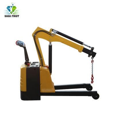 1000kg 2000kg Workshop Counter Balanced Electric Floor Crane