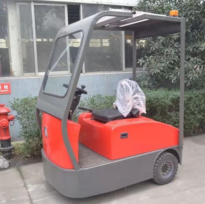 6t Electric Towing Tractor / Electric Carts Towing Tug with Optional Cabin