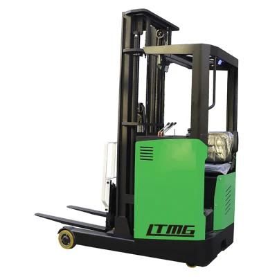 Chinese Best Seller Seated Reach Forklift Truck 1ton 1.5ton 2ton 3ton Electric Reach Forklift with Duplex Triplex Mast
