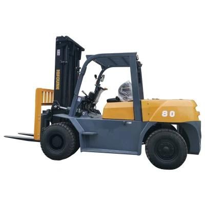 Fd80 8ton Heavy Diesel Forklift with Japan China Engine