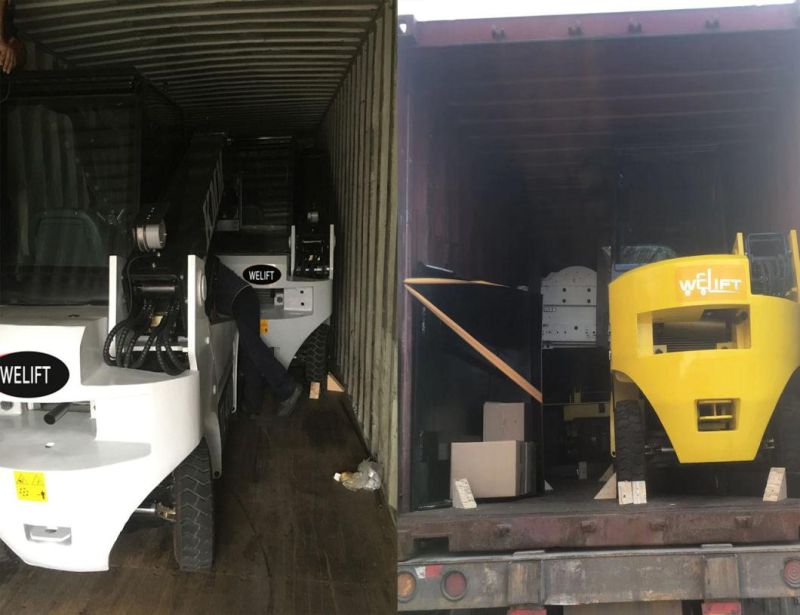 2WD 3 Tons Telescopic Boom Forklift 4m Telehandler with CE Telescopic Handler Container Equipment