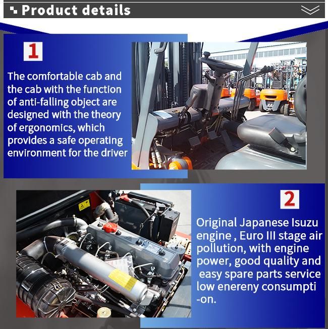 Cheap Price China Engine Manual 3ton Diesel Forklift
