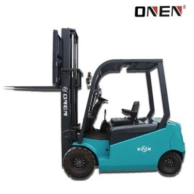 2000/3000 Loading Capacity Four Wheel Counterbalance Electric Forklift Truck with Ec ISO