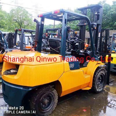 Second Hand 5ton Toyota Forklift Original Japan Forklift Equipment in Good Running