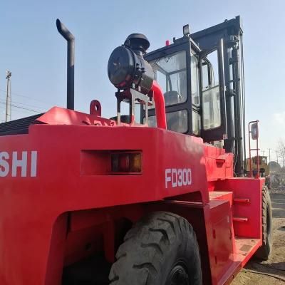 Used Mitsubishi FD300 30 Ton Diesel Heavy Forklift