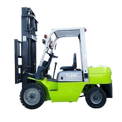 China Made Ce Proved Factory Price 3.0ton Front End Forklift with 4WD