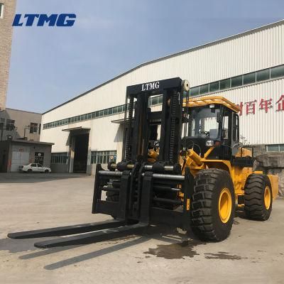 Ltmg 20 Ton Super Rough Terrain Forklift with Close Cab and Heater