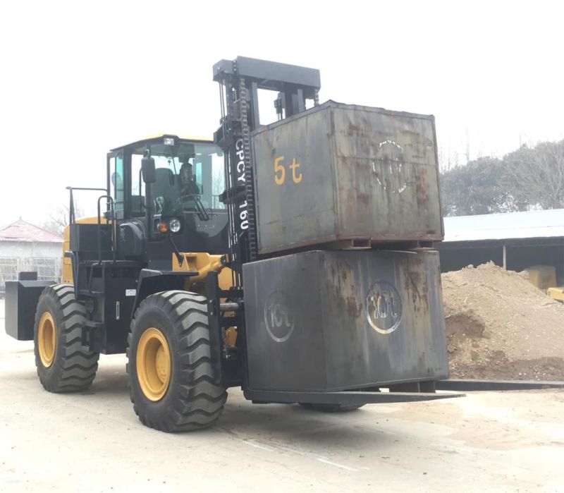 16ton 18ton 20ton 4 Wheel Drive All Terrain Forklift High Capacity 4WD Fork Lift Trucks and Lifting Equipment