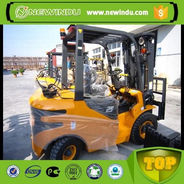 Huahe Small Triplex Masts Hand 3 Ton Hydraulic Diesel Engine Forklift