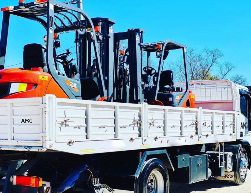 3.5ton Hand Forklift Truck LG35b in Argentina Transporting