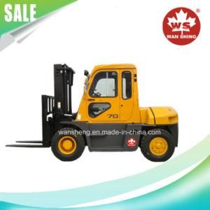 7 Ton Diesel Forklift with Cab and Japanese Isuzu Engine