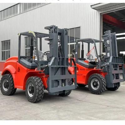 Best Quality 4m 5 Ton Diesel Powerful Side Shift Rigid Forklift Truck