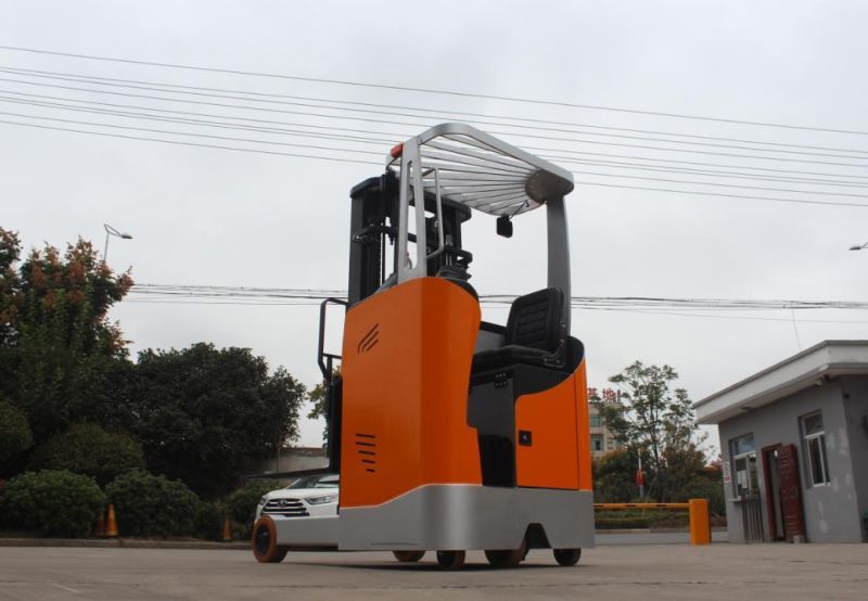 1-2ton 4 Wheel AC Motor Truck Battery Reach Electric Forklift for Material Handing